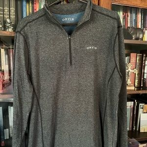 Men’s Orvis 3/4 Zip Long Sleeve Shirt Large Tall